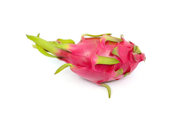 dragon fruit on white background