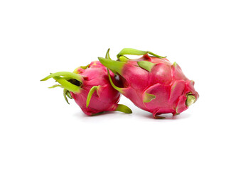 dragon fruit on white background