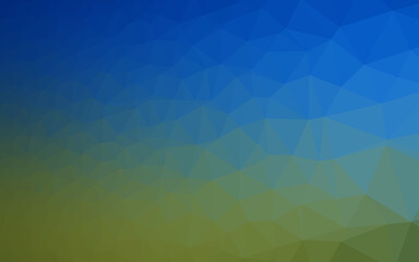 Fototapeta premium Light Blue, Green vector low poly cover.