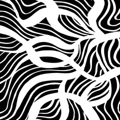 White and black vector. Grunge background. Abstract brush pattern. - 370457050