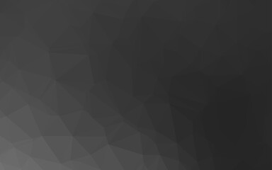 Dark Silver, Gray vector shining triangular template.