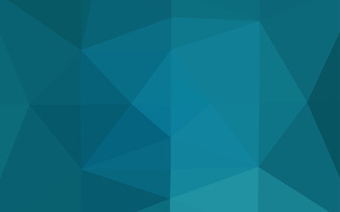Obraz premium Dark BLUE vector blurry triangle pattern.