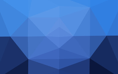 Dark BLUE vector blurry triangle texture.