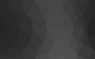 Dark Silver, Gray vector low poly cover.