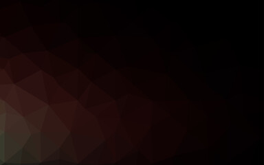Obraz premium Dark Red vector low poly cover.