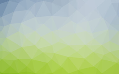 Light Blue, Green vector triangle mosaic template.