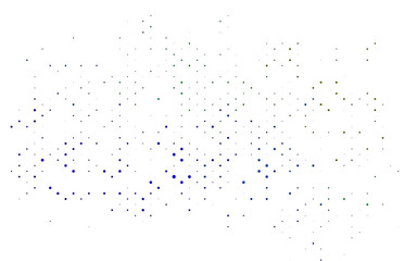 Light Multicolor, Rainbow vector background with bubbles.