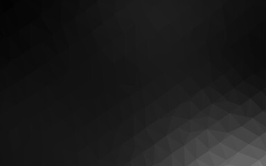 Obraz premium Dark Silver, Gray vector shining triangular template.