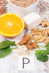 Ingredients containing vitamin P, fiber and minerals. Best food for healthy lifestyles