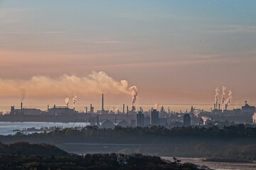 Fototapeta premium Steeltown in the Early Morning