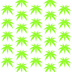 Vector illustration of Cannabis (marijuana) leaf