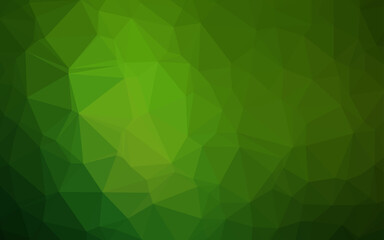 Light Green vector abstract polygonal texture.