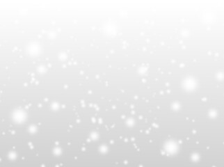 A brilliant gray background with circles. Template for a holiday card with bright and sparkling lights.