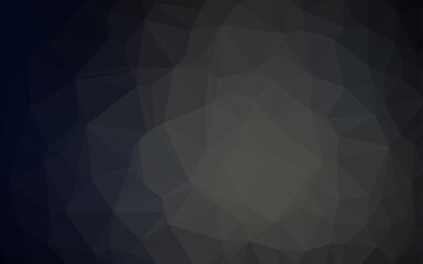 Obraz premium Dark Black vector blurry triangle texture.