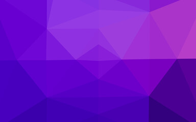 Obraz premium Light Purple vector triangle mosaic template.
