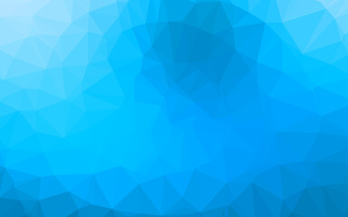 Fototapeta na wymiar Light BLUE vector polygonal pattern.