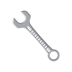 wrench tool over white background