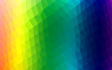 Obraz premium Light Multicolor, Rainbow vector abstract mosaic background.