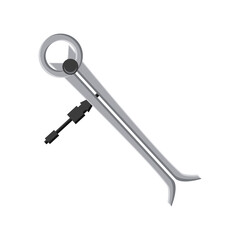 compass tool on white background