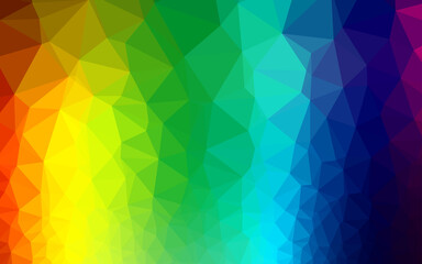 Light Multicolor, Rainbow vector abstract polygonal layout.