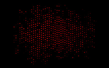 Dark Red vector texture with disks.