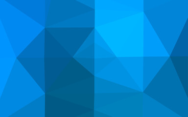 Light BLUE vector triangle mosaic cover.