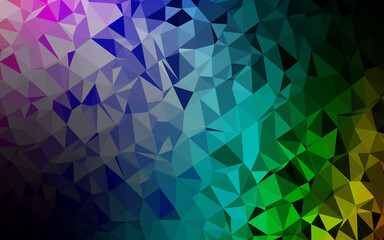 Obraz premium Light Multicolor, Rainbow vector polygonal background.