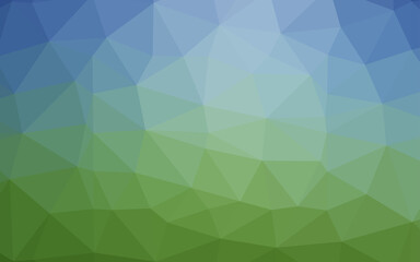 Light Blue, Green vector polygonal pattern.