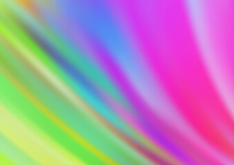 Light Multicolor, Rainbow vector pattern with bent ribbons.