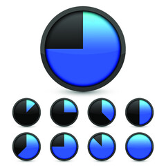 Timer and clock isolated set icons. Stopwatch icons template for your business project.