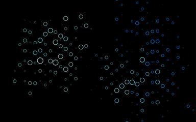 Dark BLUE vector pattern with spheres.