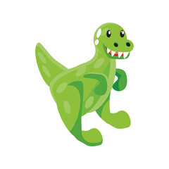 toy dinosaur, rubber animal on white background