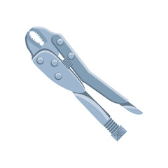 locking pliers on white background