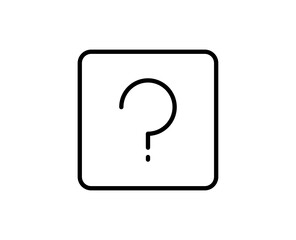 Question sign line icon