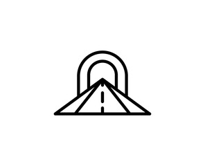 Road line icon