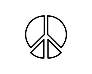 Round diagram line icon