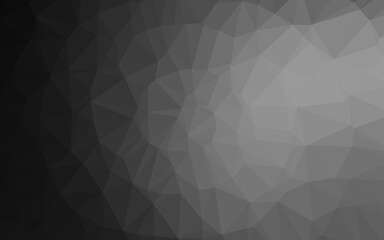 Dark Silver, Gray vector blurry triangle texture.