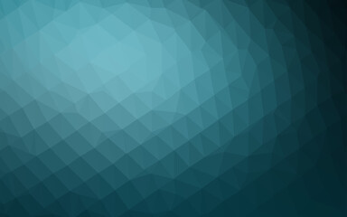 Obraz premium Light BLUE vector polygonal background.