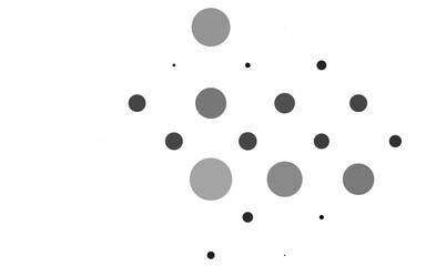 Light Silver, Gray vector layout with circle shapes.