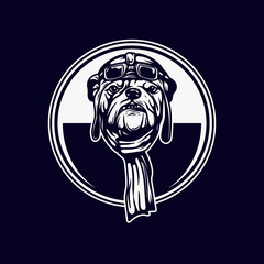 dog pilot logo design © Rofik