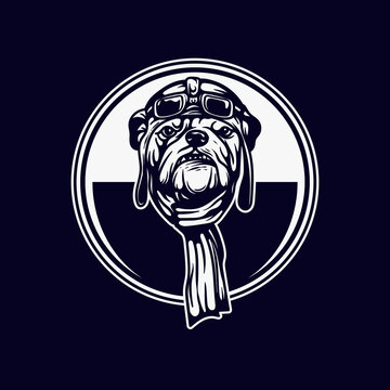 dog pilot logo design