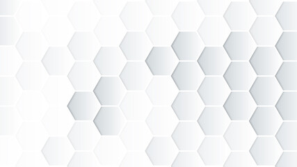 White hexagonal abstract pattern