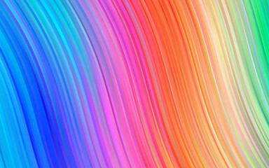 Light Multicolor, Rainbow vector template with lava shapes.