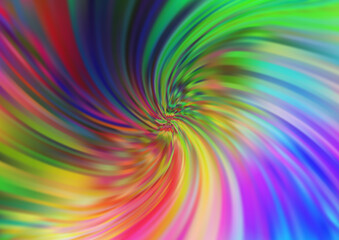 Light Multicolor, Rainbow vector background with bent lines.