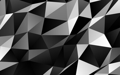 Fototapeta premium Dark Silver, Gray vector polygonal pattern.