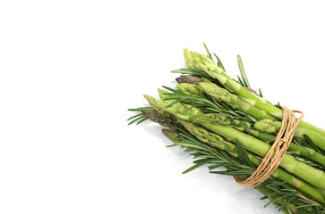 asparagus on white background