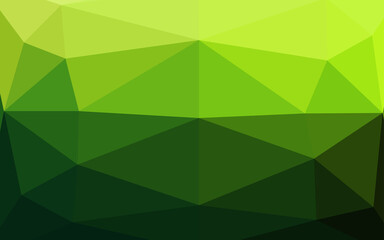 Obraz na płótnie Canvas Light Green vector polygonal background.