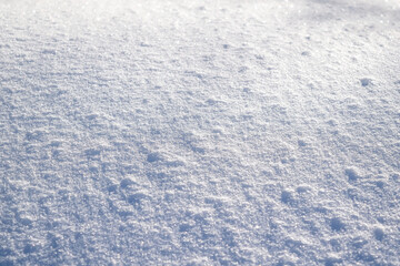 Macro background of fresh snowflake texture