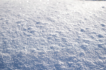 Macro background of fresh snowflake texture
