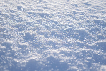 Macro background of fresh snowflake texture